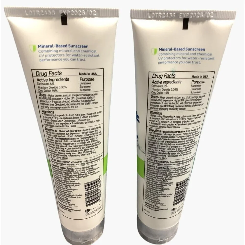 2 Blue Lizard Australian Sunscreen SPF 50+ For Kids 3 oz Tube Exp 02/2026